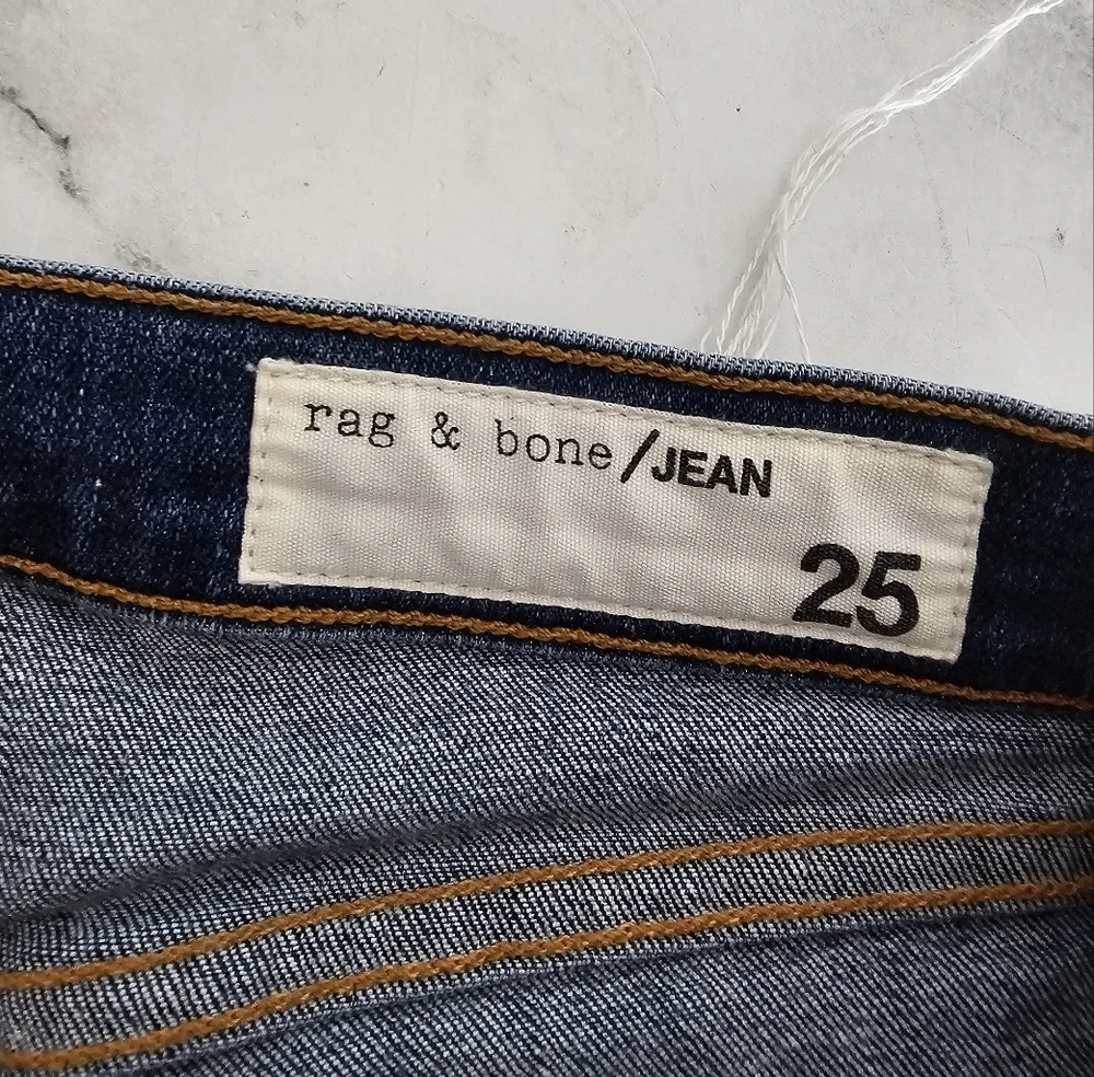 Rag & Bone 10 Inch Ankle Skinny‎ High Rise Blue Jeans 25 Preowned